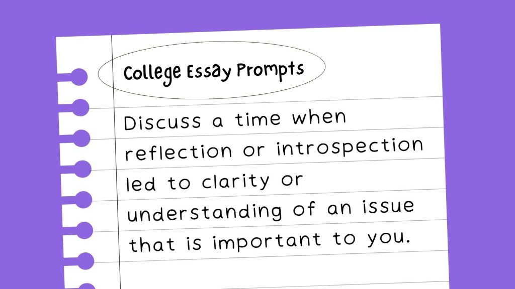 Picture of: + College Essay Prompts for – Applicants