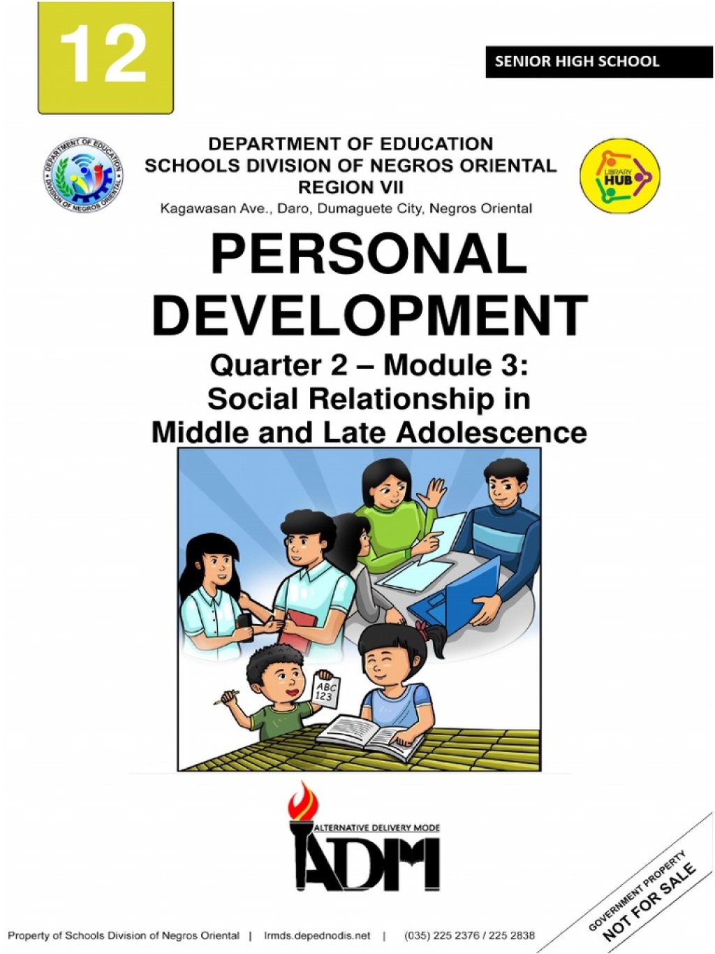 Picture of: Personal Development: Quarter  – Module : Social Relationship in